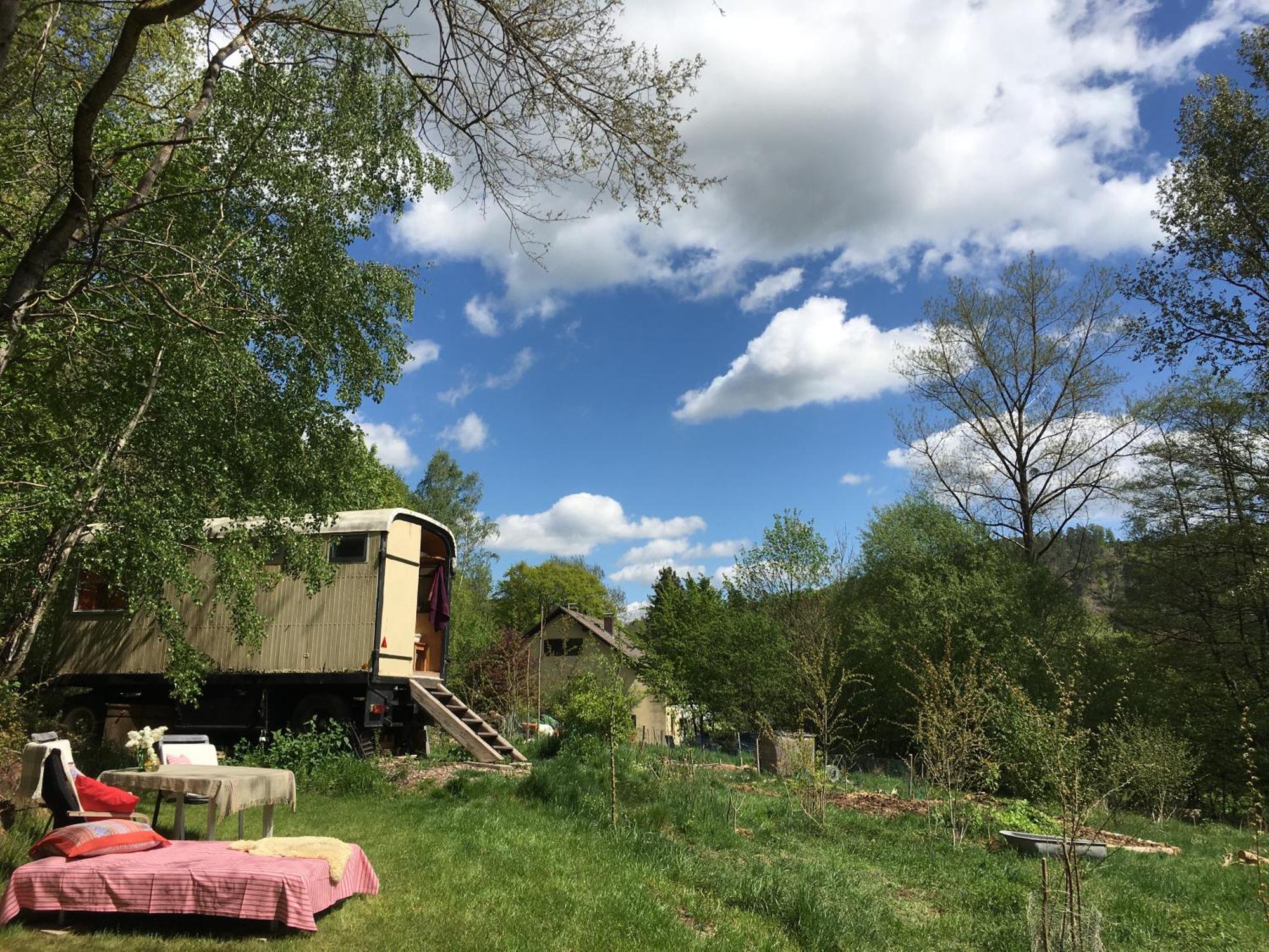 Kuscheliger Zirkuswagen Im Wildgarten Вітценгаузен Екстер'єр фото