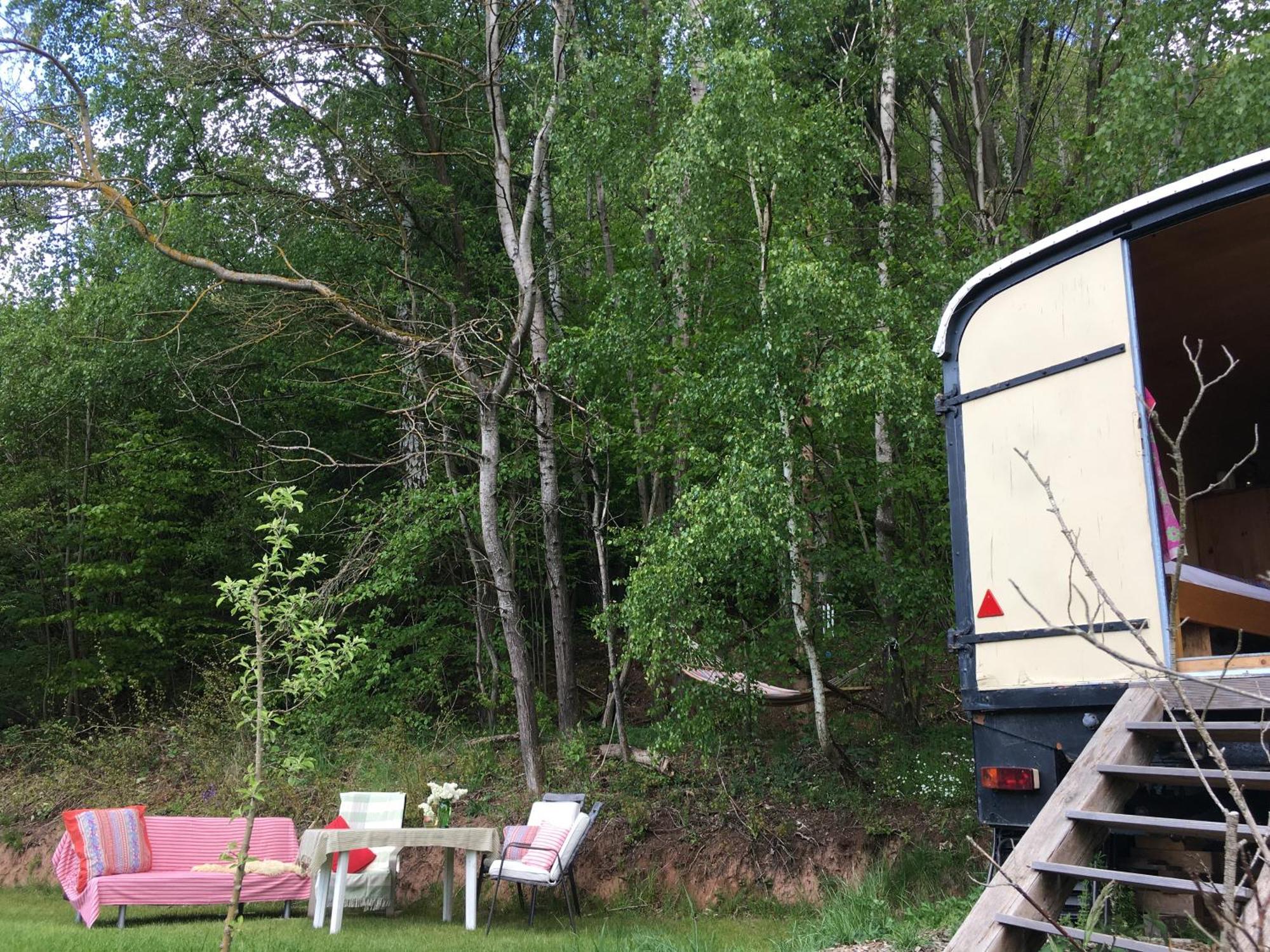 Kuscheliger Zirkuswagen Im Wildgarten Вітценгаузен Екстер'єр фото